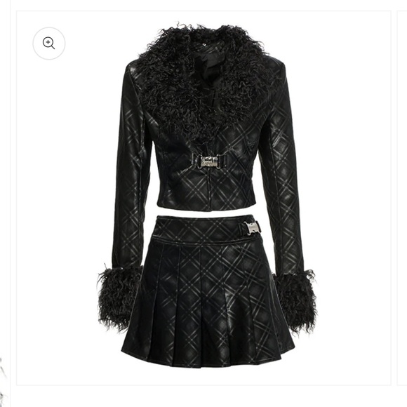 Jyosei Black Leather Skirt | Size M - Picture 2 of 6